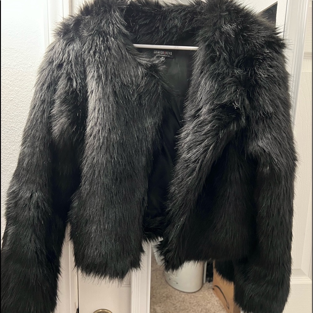 Fashion nova fur coat